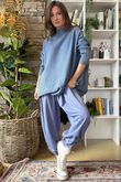 Charli Honeycomb Oversized Turtle Knit Denim /16=